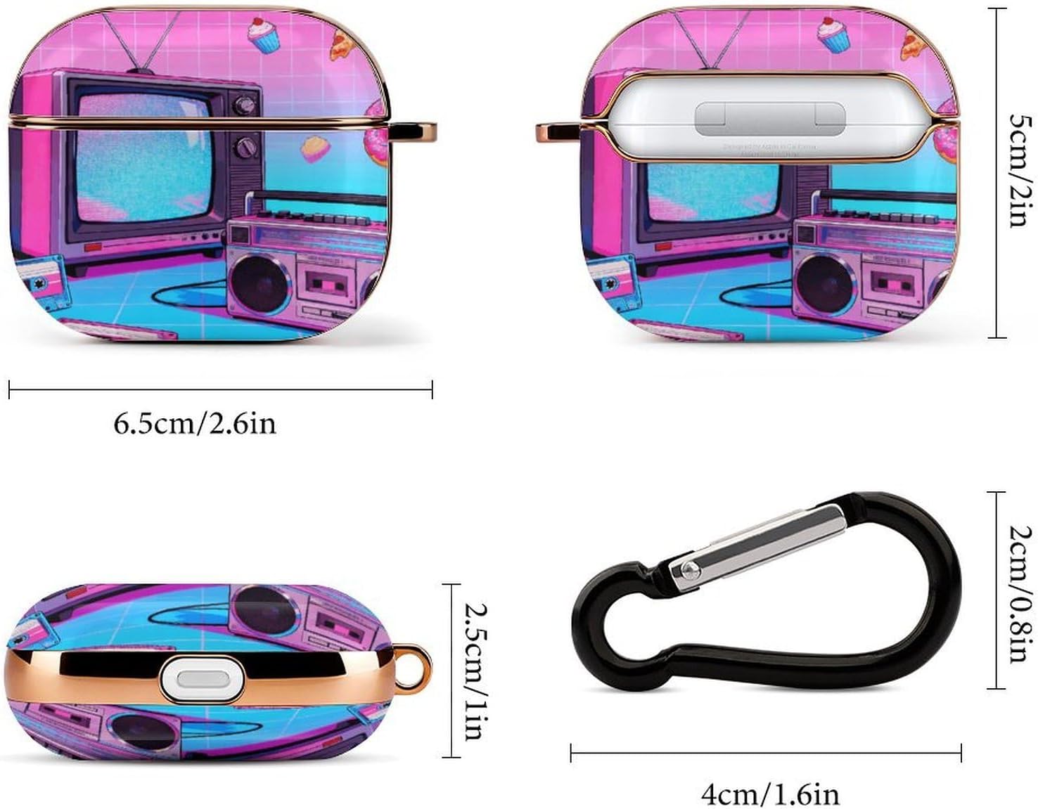 Retro Gadgets Collage Compatible with Airpods Pro 3rd Generation image 2
