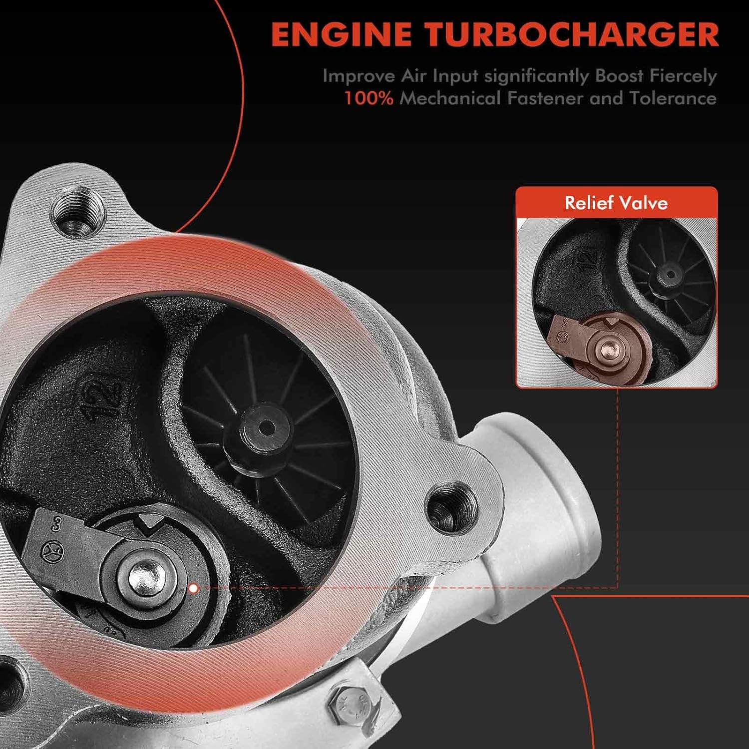 A-Premium K04-015 Complete Turbo Turbocharger Kit, with Wastegate Actuator & Gasket, Compatible with Volkswagen Passat 1998-2003 & Audi A4 1997-2004, A4 Quattro 1998-2004, 1.8L