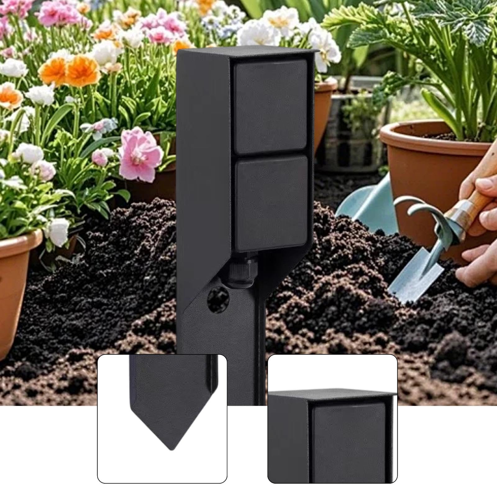 Pilastro per presa elettrica da giardino con copertura impermeabile, palo per presa elettrica esterna impermeabile per parco, Farm