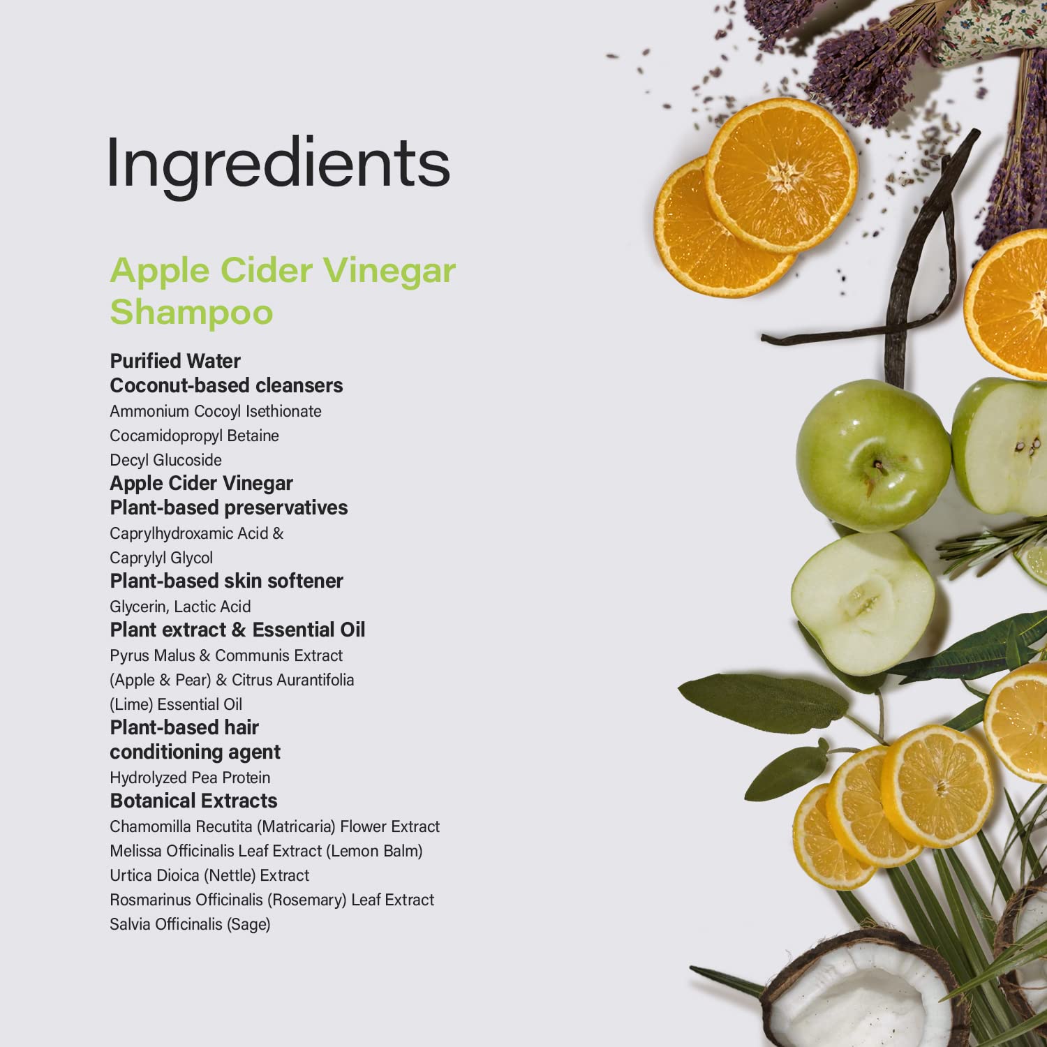 Phillip Adam Apple Cider Vinegar Shampoo for perfect pH Balance & Enhanced Shine - Sulfate Free and Paraben Free - Green Apple Scent - 33.8 Ounce