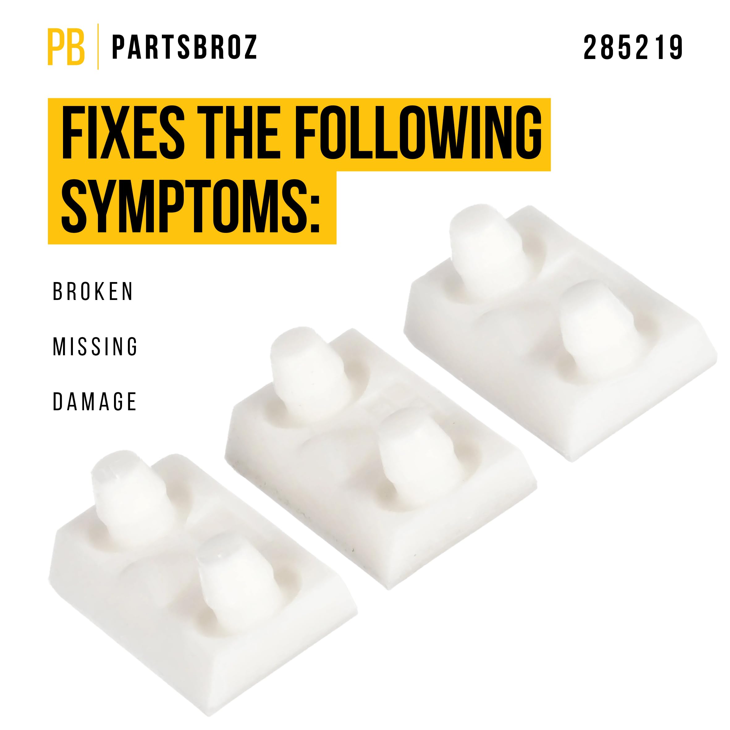 Siykope 　2 /2 Amazon.com: PartsBroz 285219 Suspension Pad Kit (3-PCS