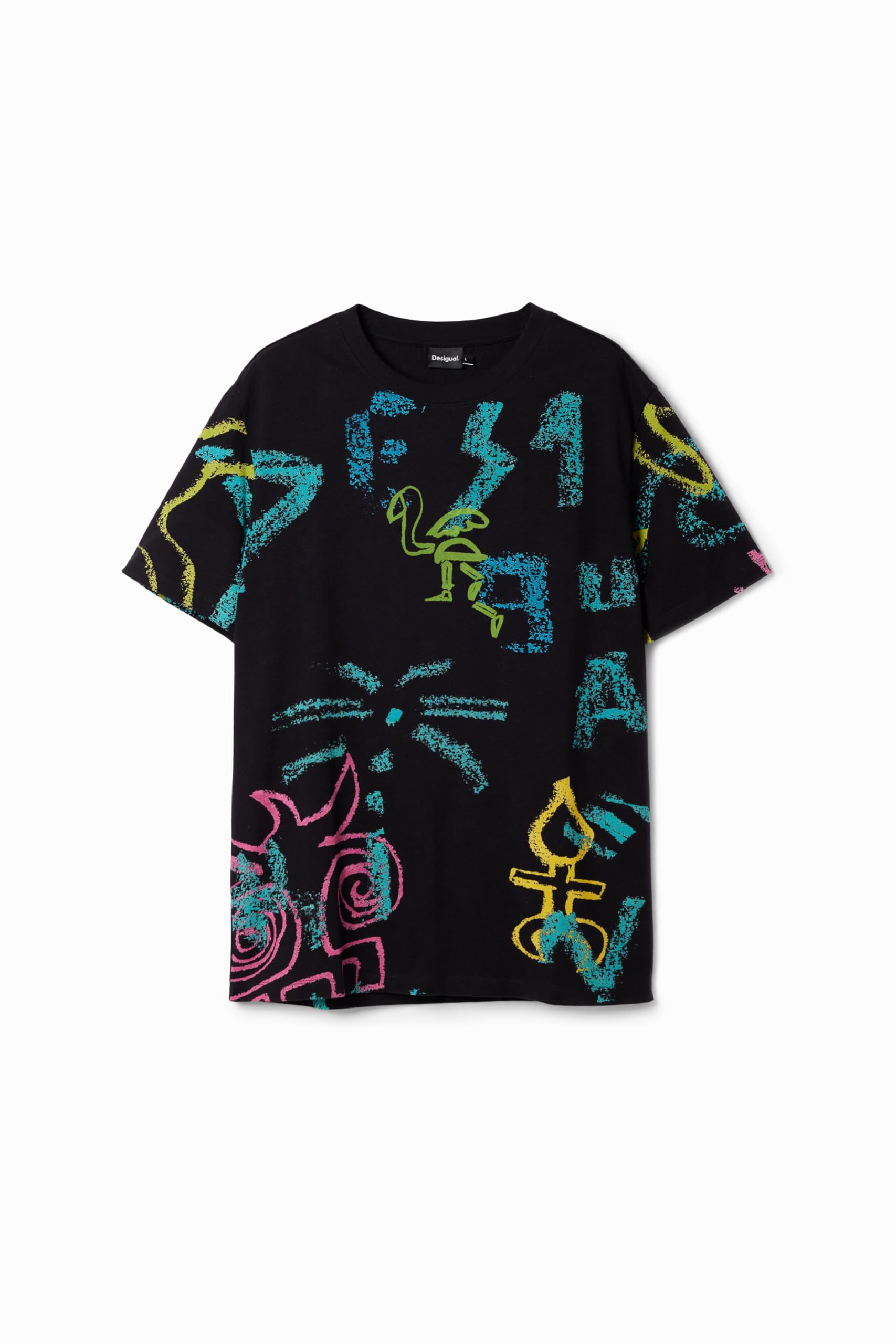 Desigual Camiseta de Manga Corta de Punto para Hombre Camiseta Hombre