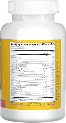 Miniatura 2 de California Gold Nutrition Gomitas multivitamínicas para hombre, mezcla de bayas y frutas, 90 gomitas