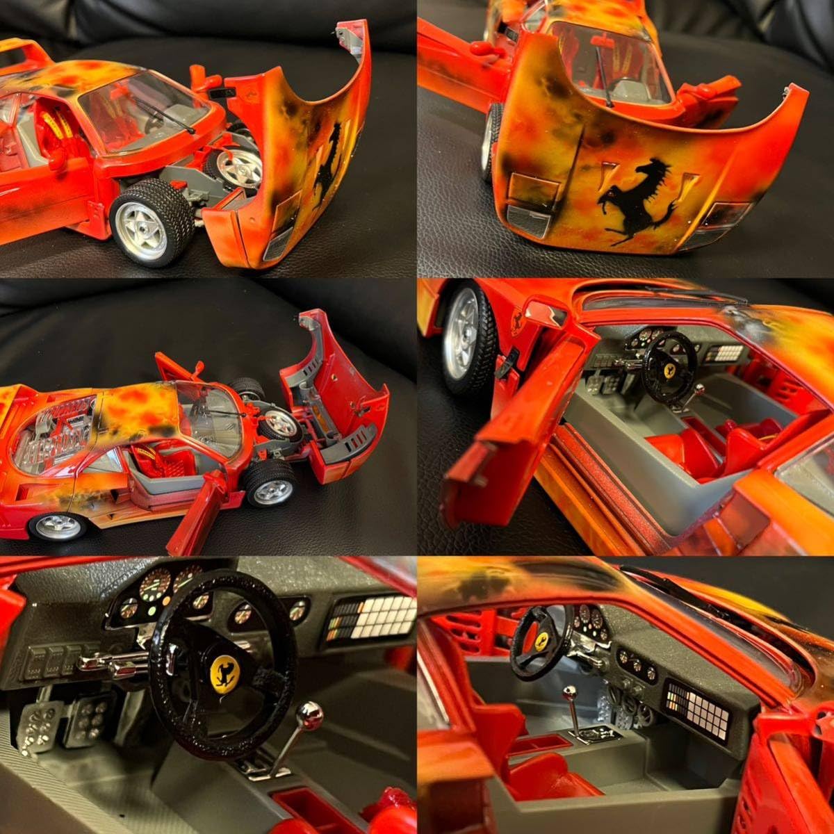 Amazon | レア物 1/18 エアブラシ塗装 美品フェラーリF40 1987 FERRARI 