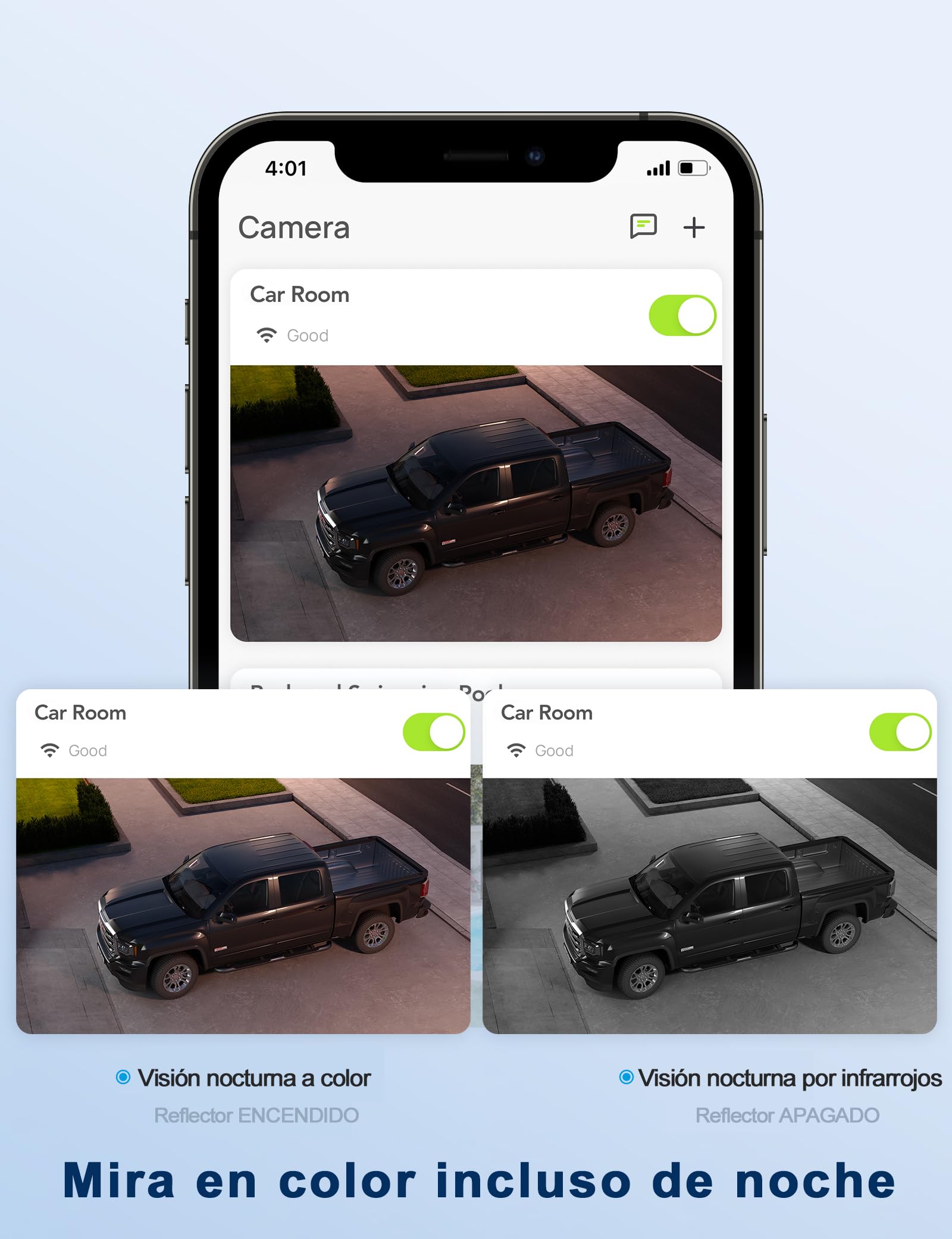 GNCC GK2 Pack 2 Camaras Vigilancia WiFi Exterior 1080P, 360° PTZ, Solo WiFi de 2,4 GHz, Seguimiento de Movimiento, Servicios Opcionales en la Nube, Sirena, IP65, Enchufe