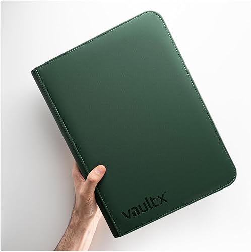 Miniatura 7 de Vault X Carpeta de 9 bolsillos con cremallera para tarjetas, 360 tarjetas, material de álbum Exo-Tec premium, 20 páginas de carga lateral, carpeta