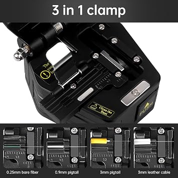 FTTH Optical Fiber Cleaver with Tungsten Blade, 3-in-1