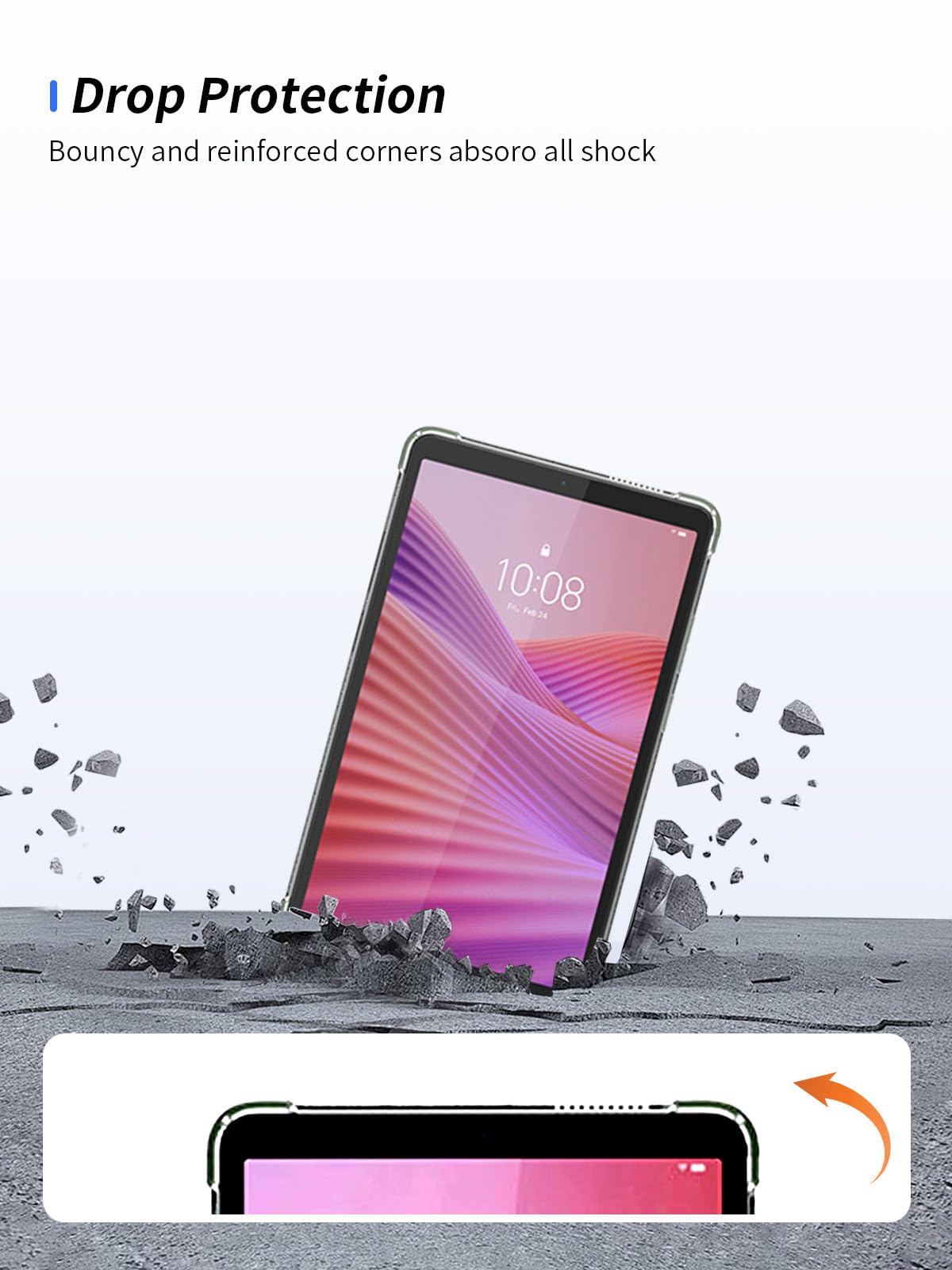 Amazon.com: Clear Case for Lenovo Tab One 2025 TB305FU 8.7 Inch