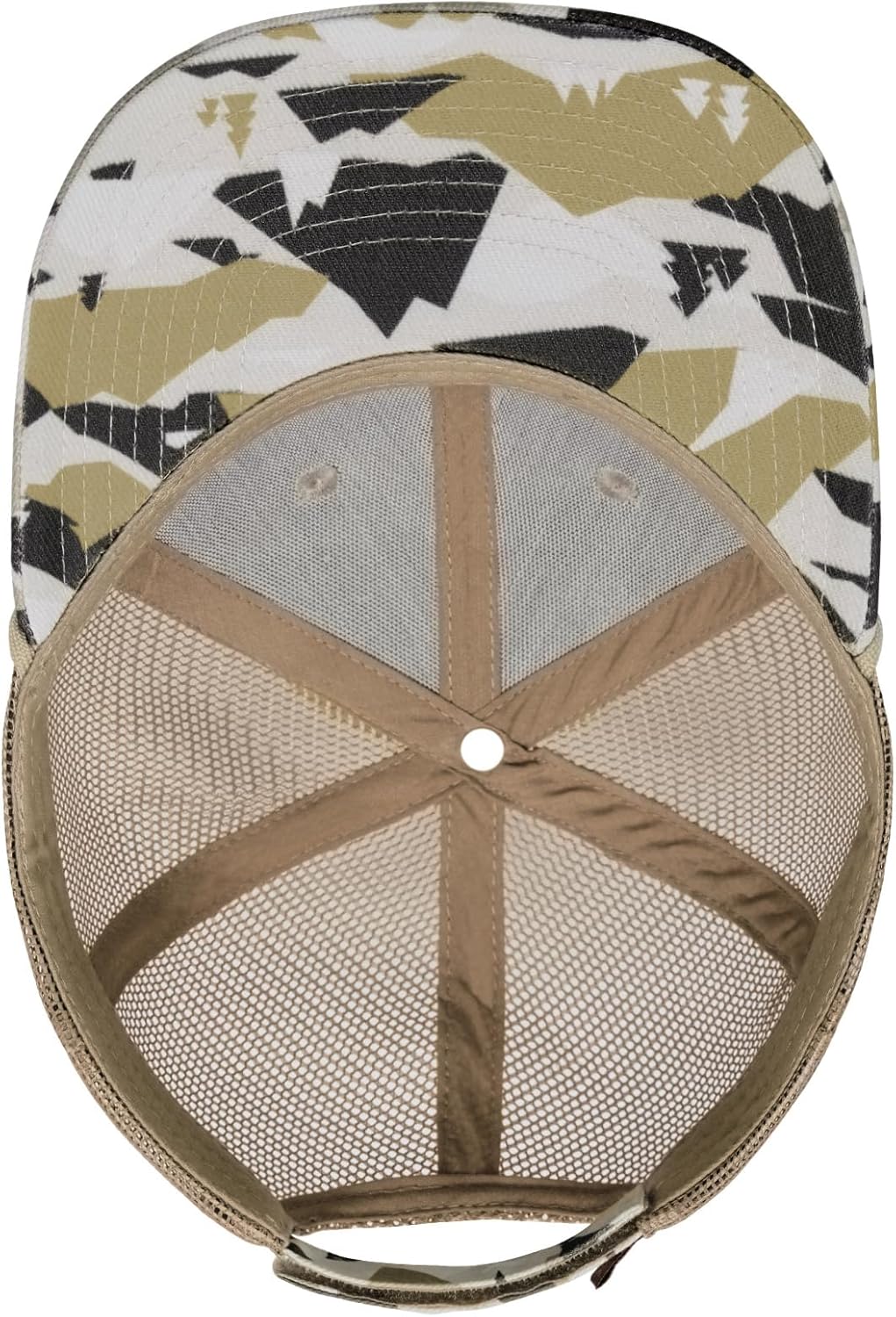 BASSDASH Camo Rope Trucker Hat Baseball Cap Mesh Back for Men Women Duck Deer Hunting Fly Fishing Camping