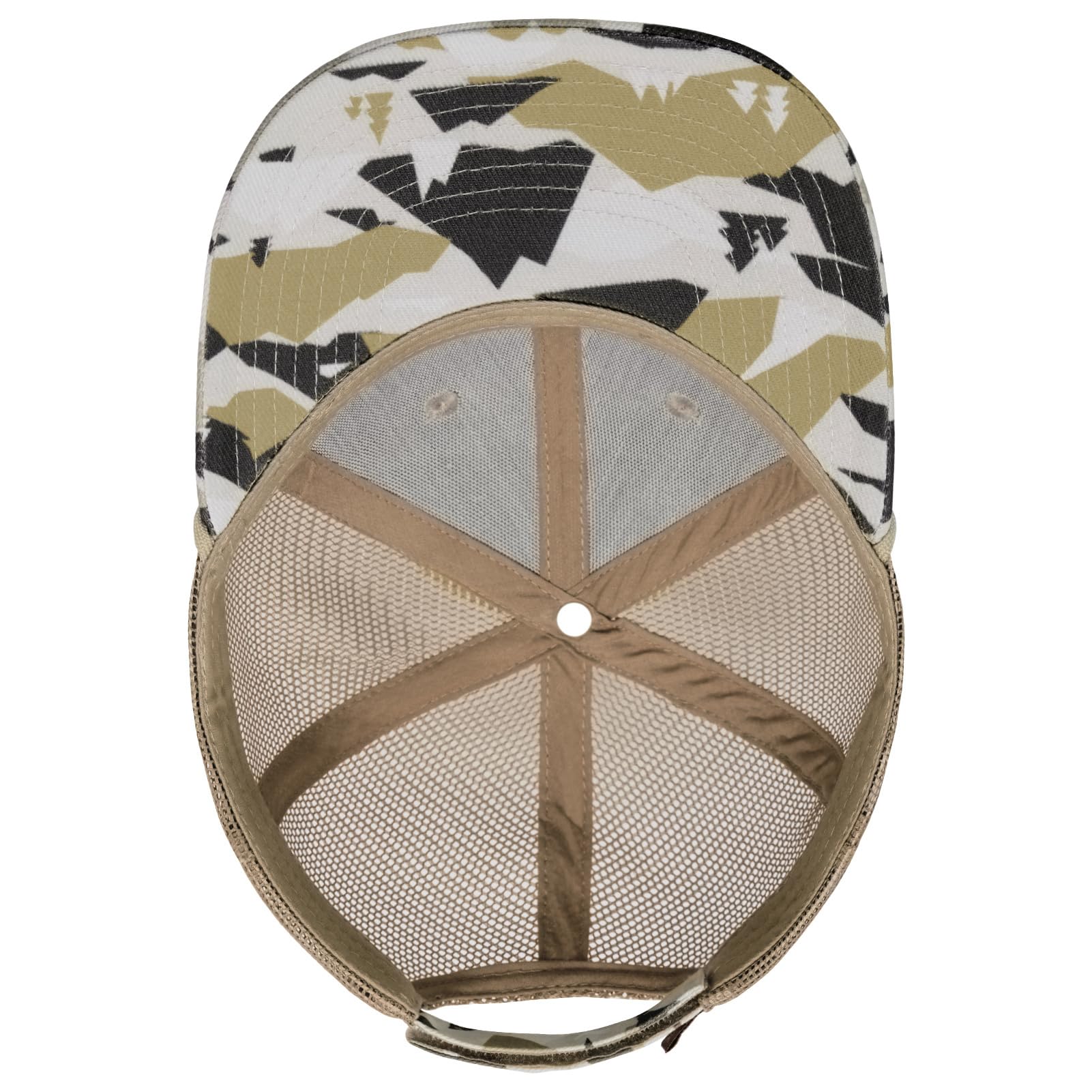 BASSDASH Gorra de béisbol bordada ajustable con cuerda de camuflaje, parte trasera de malla, para caza, pesca con mosca, camping