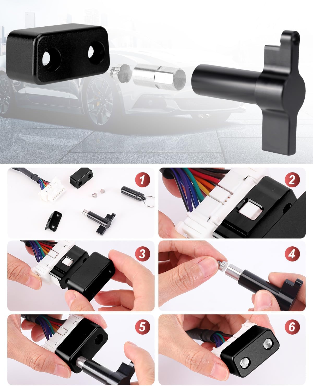 OBD Lock OBD2 Port Locking Tool, Metal OBD Port Protector for Cars, SUV, Trucks, OBD-II Anti Theft Protector Antitheft Accessories（Black）