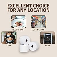 Vista 8 de (50) Rollos de papel térmico 2-1/4 X 63 Ingenico ICT 200 220 250 FD400 Vx520