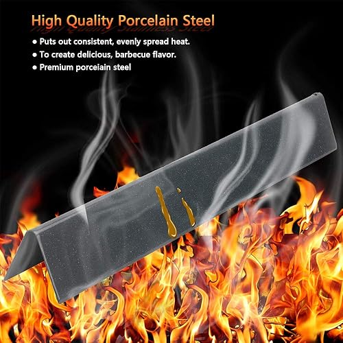 Miniatura 6 de Uniflasy Barras aromatizantes de 17.5 pulgadas para parrillas Genesis 300 Series Genesis E310 E320 E330 S310 S320 S330 con controles frontales,