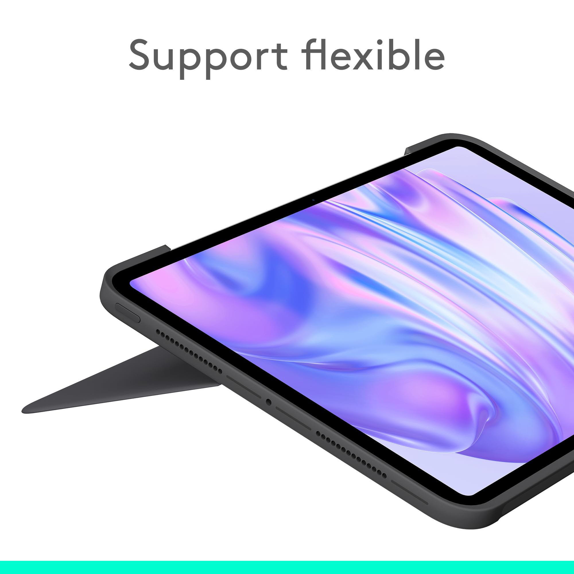 Logitech Combo Touch, étui Clavier pour iPad Pro 11 Pouces (M4 et M5)(2024 et 2025), FRA AZERTY, rétroéclairé Amovible avec Support, Saisie Confortable, Mode Multi-Usage - Graphite