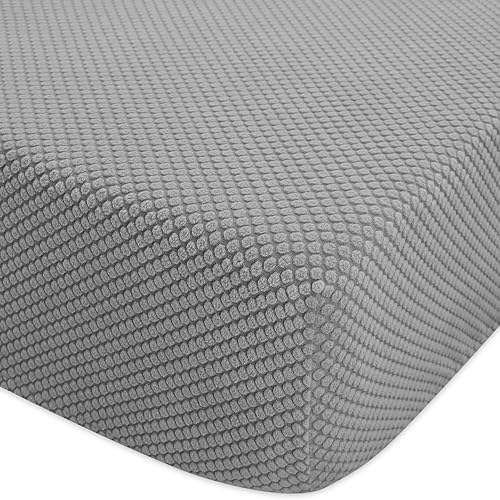 BlueSnail Cómodas sábanas para cuna, transpirables y suaves, para colchones de cuna, 1 paquete (patrón tejido claro)