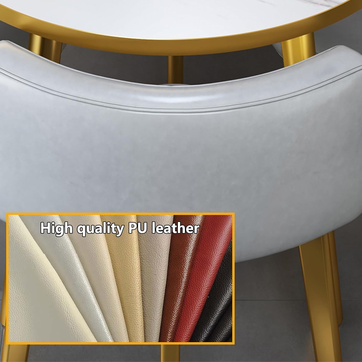 Modern Office Furniture Conference Table and Chair Set for 4 Small Coffee Dining Set Space Saving Office Reception Room Furniture Club Table Set for L