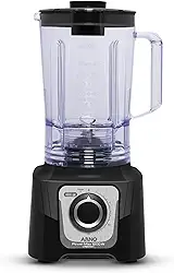 Liquidificador Arno Powermax 1200W LN78, Preto, com 4 Lâminas Powelix, Tecnologia Limpa Fácil e Design Moderno, 220V