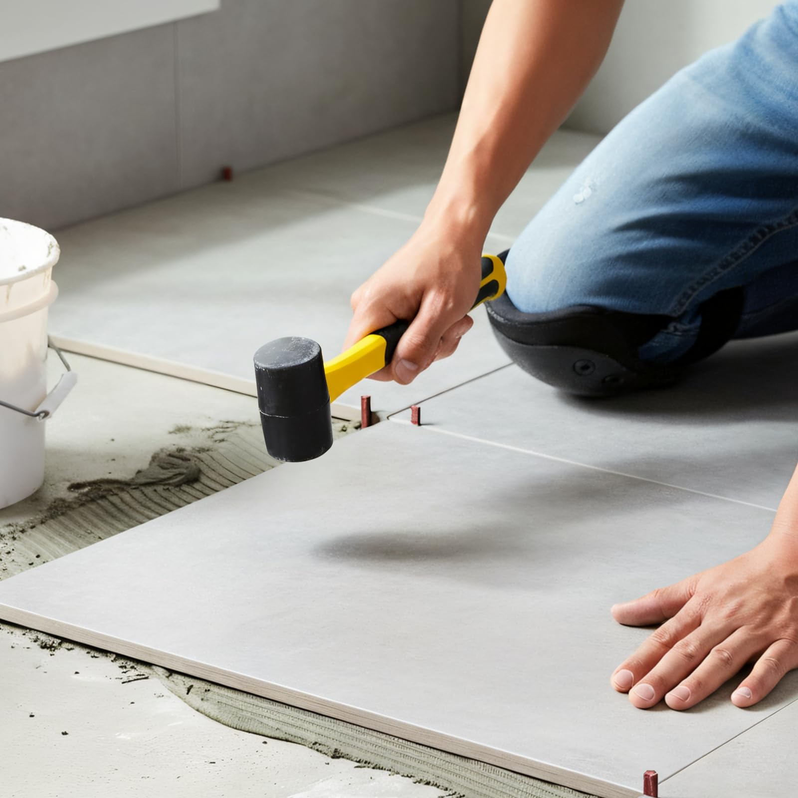 Rubber Mallet Hammer - Protect Surfaces & Reduce Fatigue -3