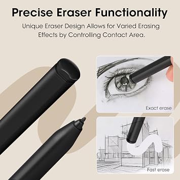 Magnetic 2 Pen with Eraser, EMR Digital Stylus for Remarkable Replacement, Alternative Marker Plus