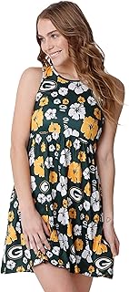 Women's NFL Team Logo Ladies Fashion Floral Sundress - Buy now