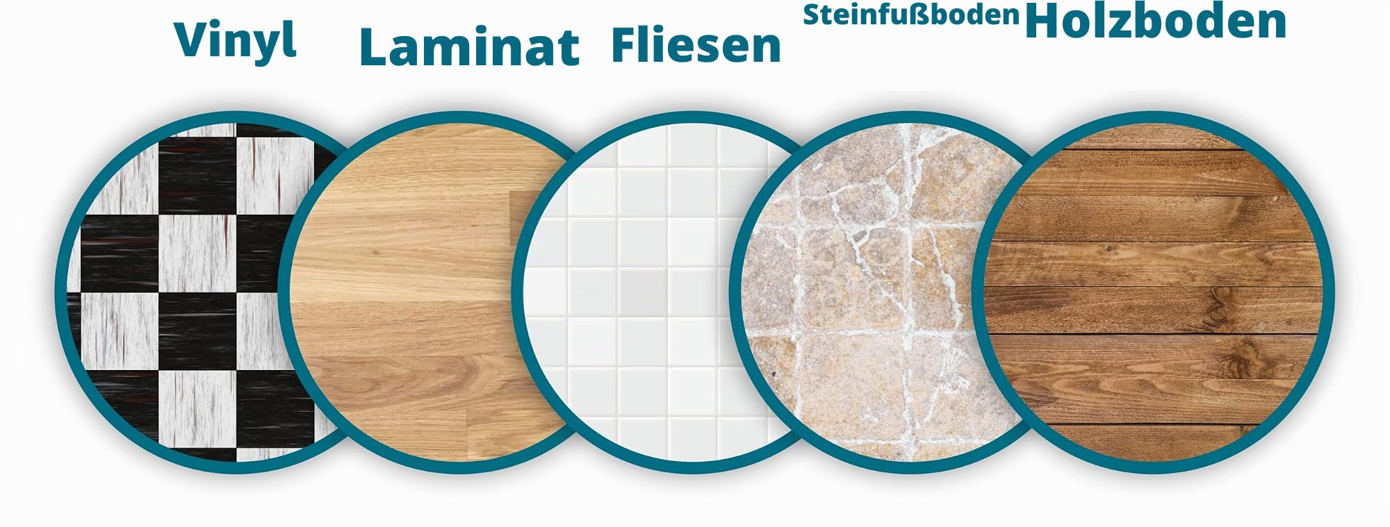 York Wischmopp Set mit Eimer Bodenwischer mit Auswringfunktion Reinigungssystem für Bodenreinigung Flachwischer Nass und Trockengebrauch Freihändiger Mop mit Mikrofaserbezug Laminat 2 Extra Kartuschen