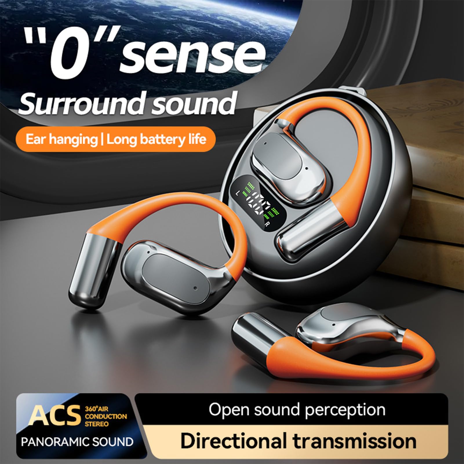 Auricular traducción, traducción de auriculares en real, Earphone traductor inalámbrico, Calidad de sonido de alta fidelidad, auriculares que traducen el lenguaje para reuniones de negocios
