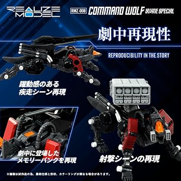 Kotobukiya Zoids RMZ-008 Command Wolf Irvine Special Action Plastic Model Kit