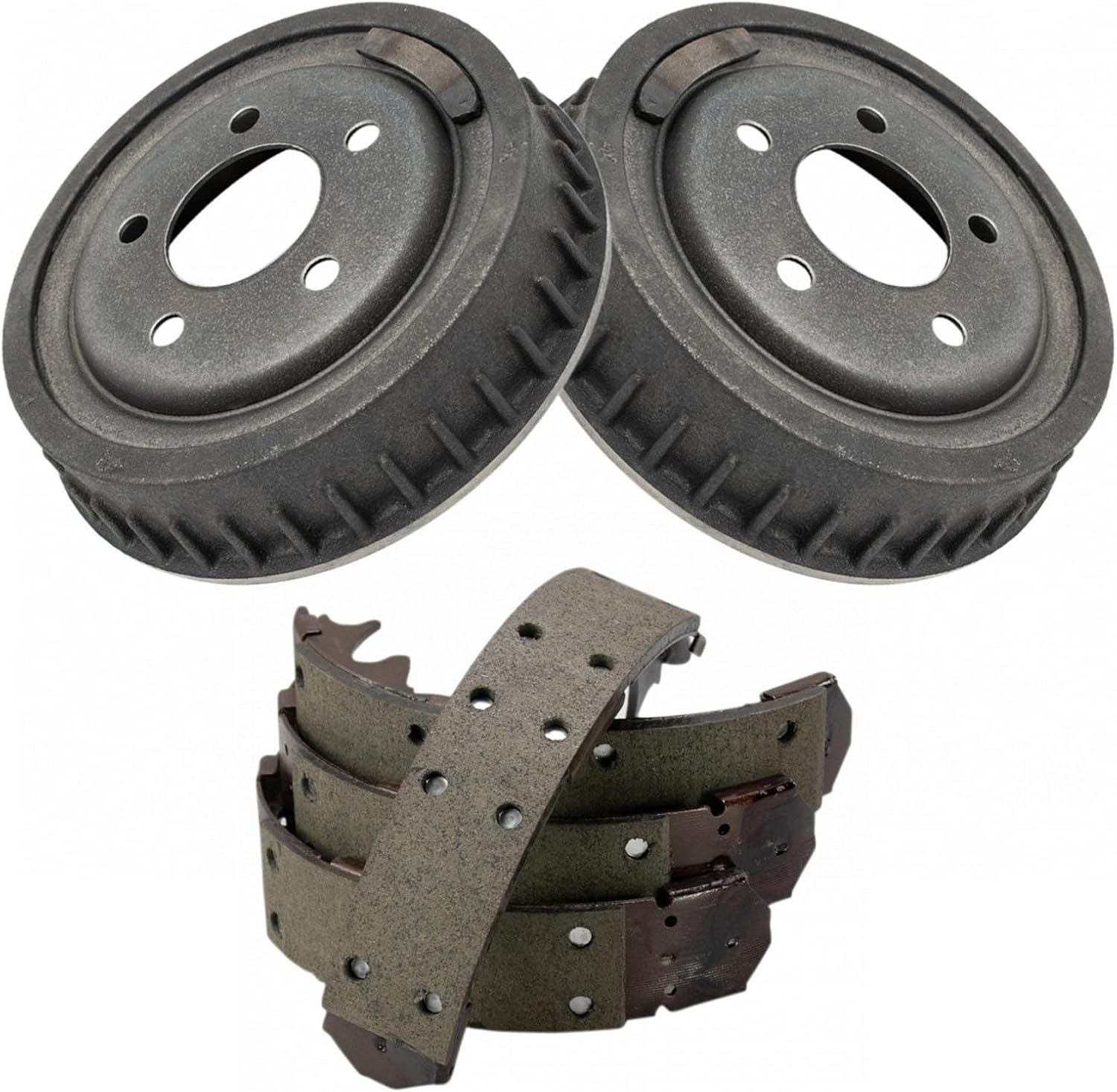 TRQ Rear Brake Shoe & Drum Kit for MODELS WITH 9 INCH REAR BRAKES ONLY Compatible with 1998-2009 Ford Ranger Mazda B2300/B2500/B3000/B4000 - VALIDATE BRAKE DRUM SIZE