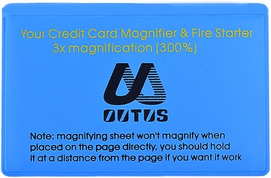 Outus 4 Pack Wallet Magnifier Cards Credit Card Magnifying Glass Fresnel Lens