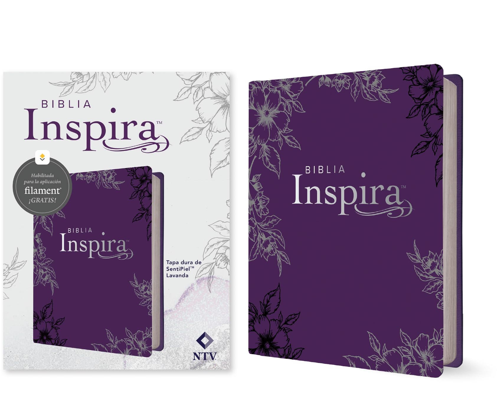 Biblia Inspira NTV Con Filament, Tapa Dura De Sentipiel