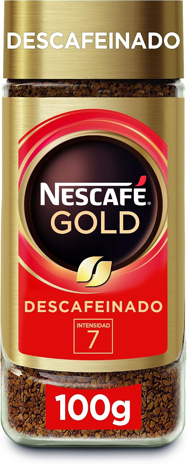 NESCAFÉ GOLD DESCAFEINADO aroma y sabor, café soluble descafeinado 100 ...