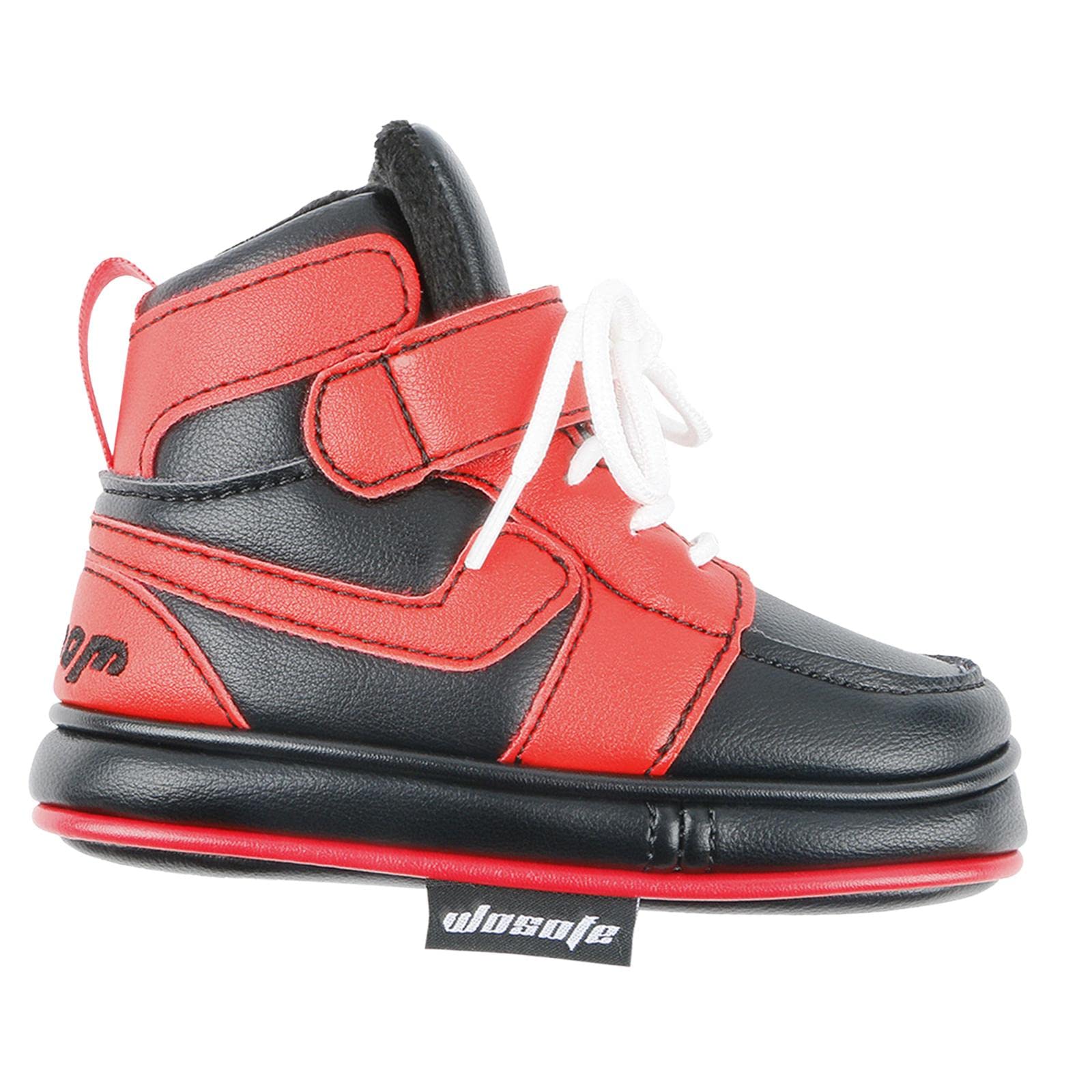 B Baosity Golf Blade Putter Cover Embroidered Pu Leather Headcovers Funny Shoe Shaped Fit All Brands, Black Red