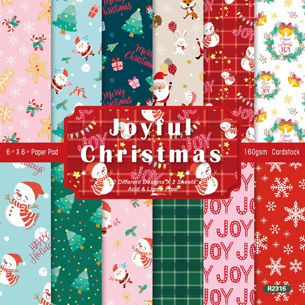 Verve Jelly Merry Christmas Scrapbook Paper Pad