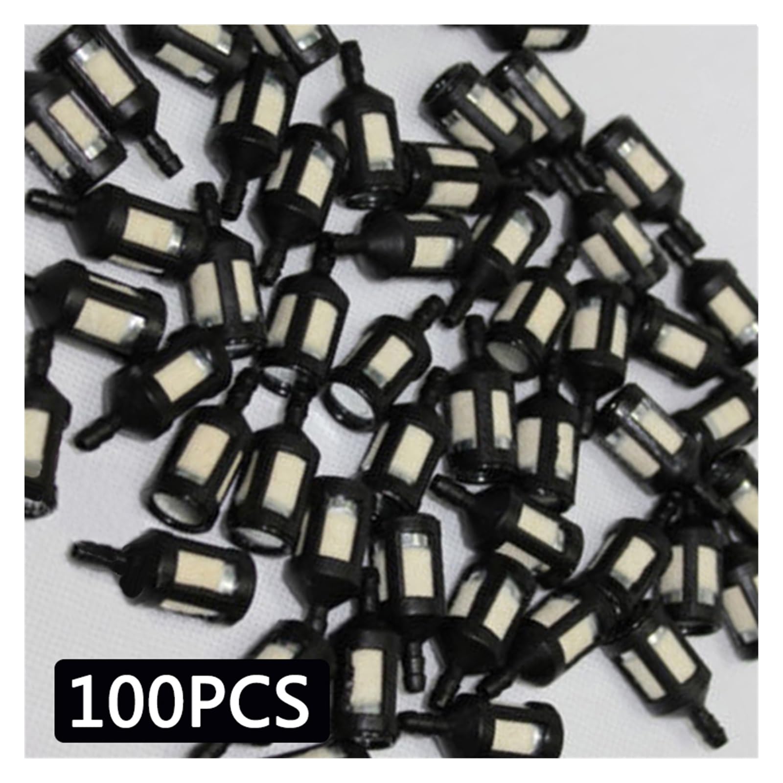 100 Uds filtros universales de combustible y aceite for Stihl/para Poulan/para Hus Qvarna motosierra cortadora de césped accesorios de herramientas de jardín