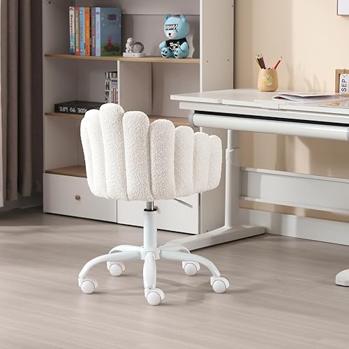 Miniatura 24 de HEAH-YO Juego de 1 silla giratoria para niños, sillas de escritorio ajustables para niños con reposabrazos y respaldo, bonita silla de trabajo con