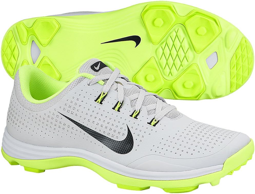 Nike Men's Lunar Cypress Golf Shoes, Pure Platinum/Volt/Black, 9 Medium