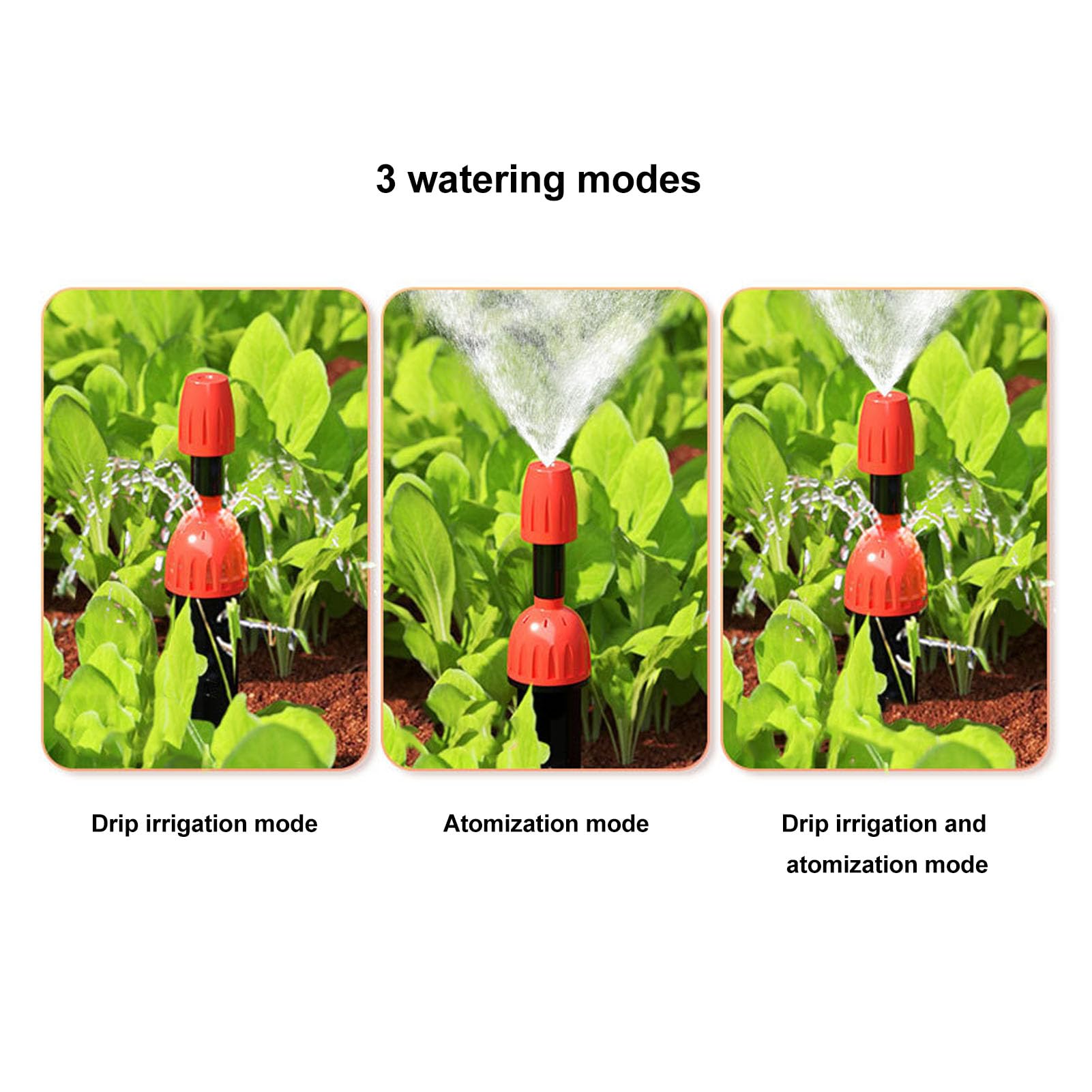 Kit di Irrigazione Telecomandato WiFi con Impostazioni di Spruzzo e Gocciolamento Regolabili per Giardino Domestico e Balcone USB 5V (30 m/98,4 piedi)