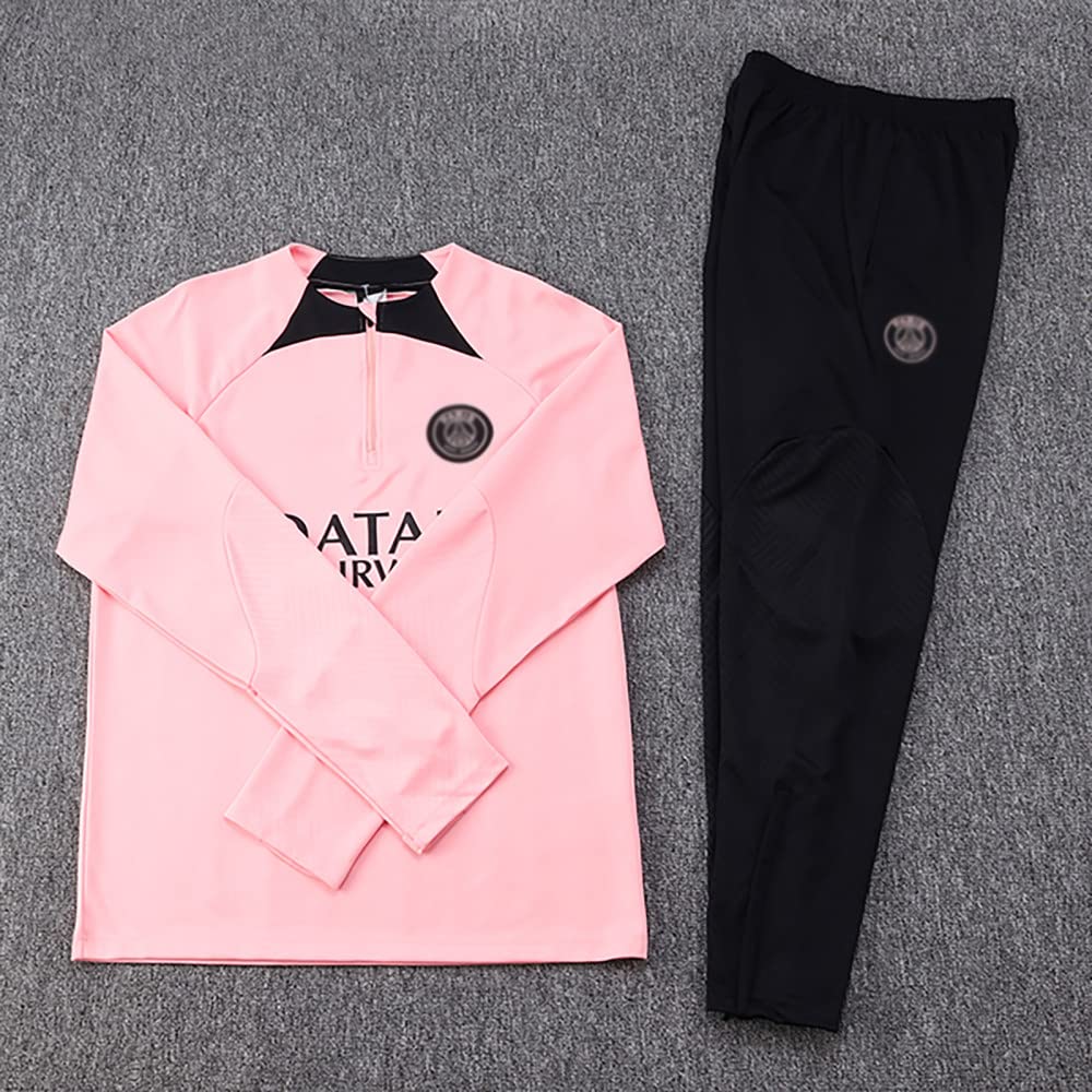 Tuta da calcio, da uomo, a maniche lunghe, abbigliamento sportivo, traspirante, per fitness, corsa, jogging, per ragazzi
