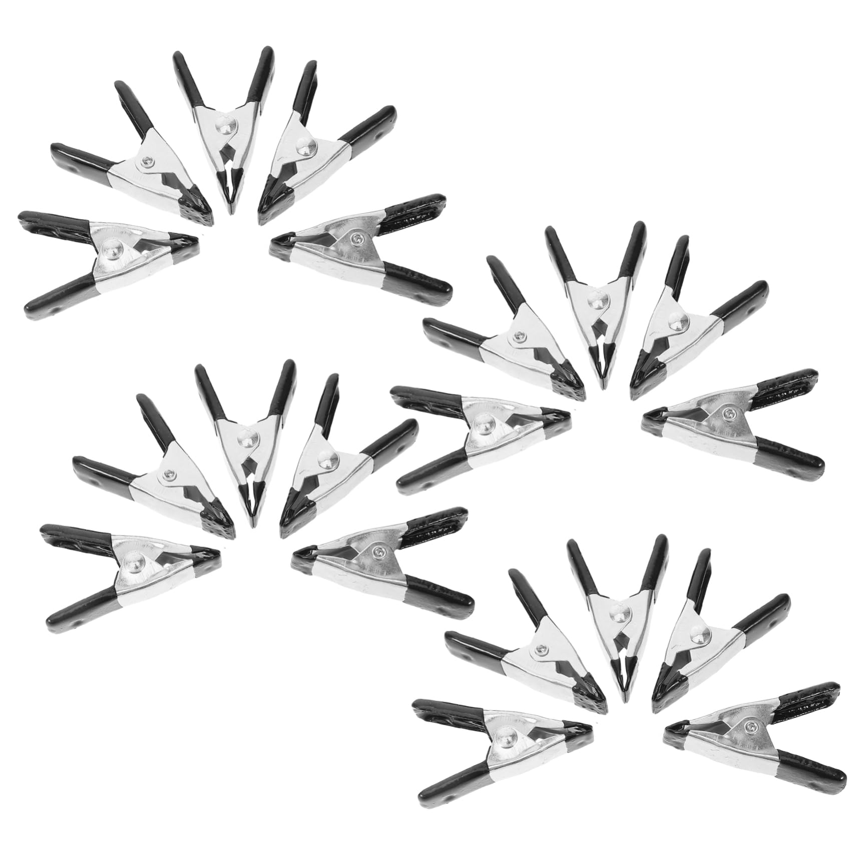 Generic 20pcs Metal Clip Heavy Duty Spring Clips Backdrop Holder Backdrop Clip Holder Clips for Backdrop Stand Spring Clamp Photography Backdrop Clips Heavy Duty Clips Clamp Plastic Clips, Black