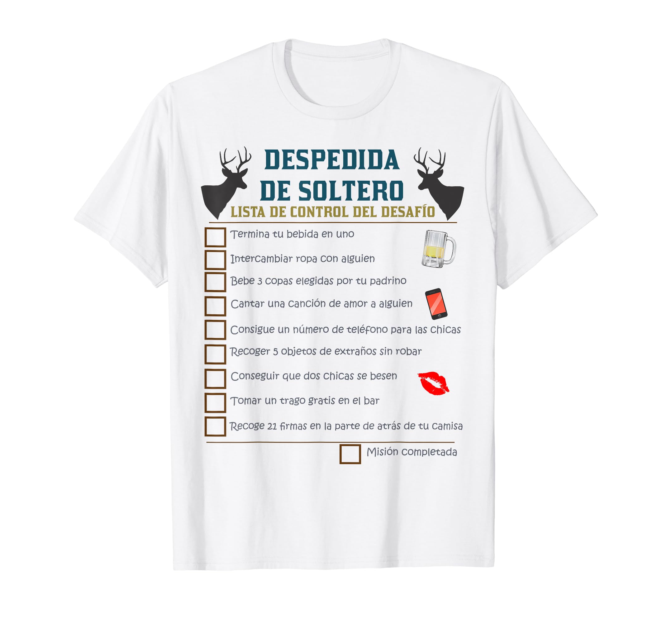 Lista de verificación para despedida de soltero y despedida de soltero: Despedida de Soltero Camiseta