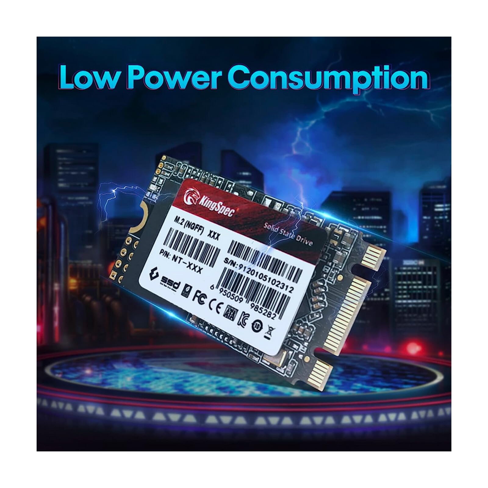 SSD KingSpec NT-2TB M.2 SATA NGFF 2242 2 TB