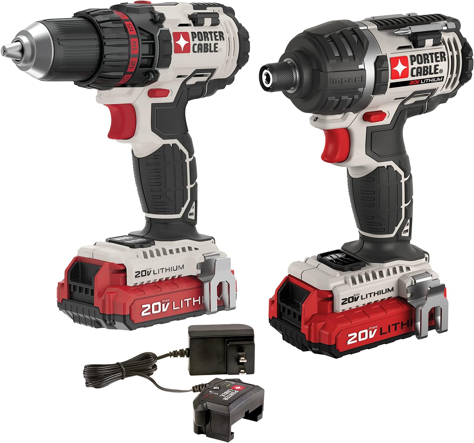 PORTER-CABLE PCCK602L2 20V MAX Lithium 2 Tool Combo Kit