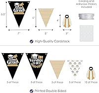 Vista 19 de Big Dot of Happiness 30 Piece Hello College - Graduation Party Pennant Triangle Banner
