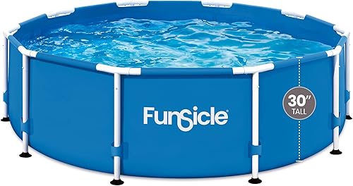 Miniatura 9 de Funsicle Actividad 8' x 30" Piscina redonda sobre el suelo, incluye bomba de filtro FiltraBoost 400 GPH con AutoSkimmer, cartucho de filtro tipo I