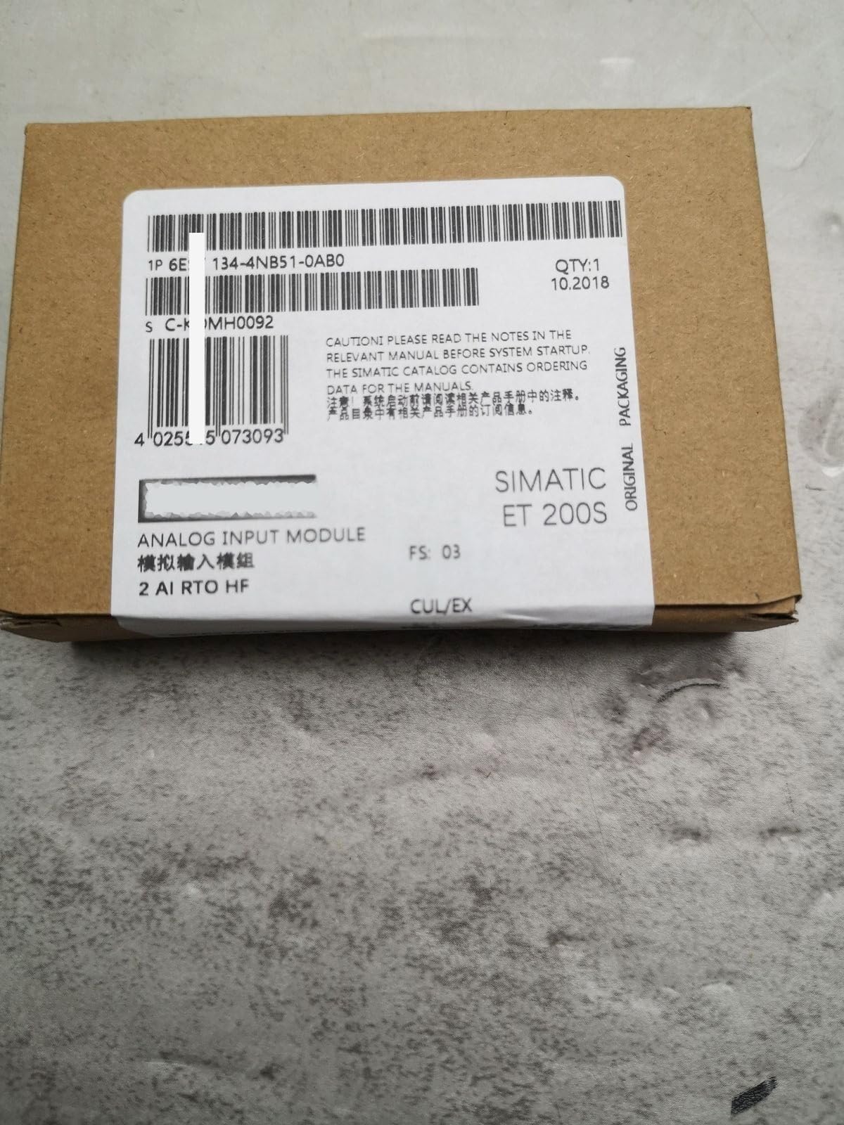 LYEUXHJPX 6ES7134-4NB51-0AB0 Electronics Module PLC Modules