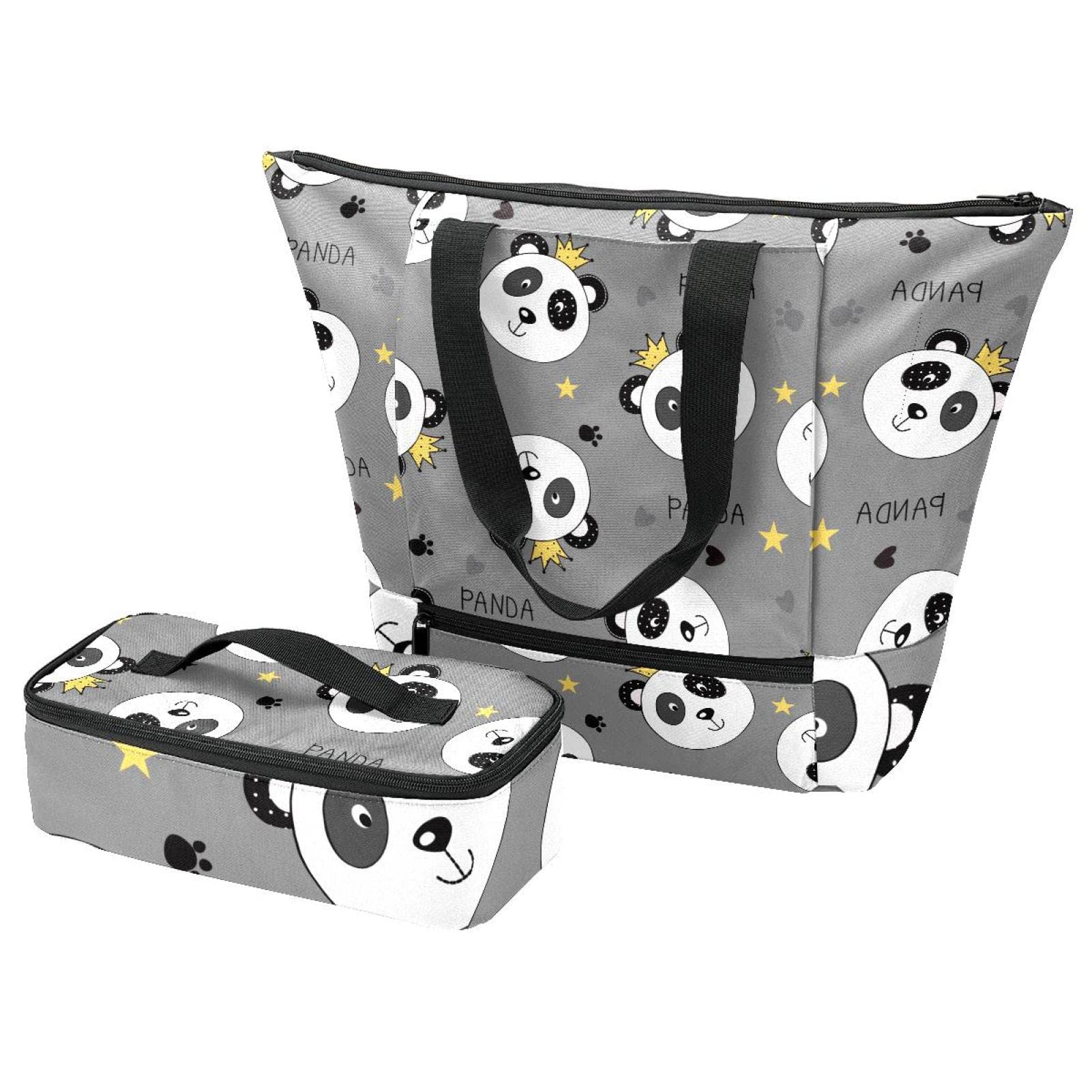 Sac fourre-tout isotherme marin avec boîte à déjeuner assortie pour repas nomades
