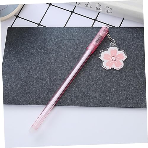 Miniatura 4 de Operitacx Bolígrafo negro 10pcs pluma estudiante rodillo plástico dibujos animados Roller Pen