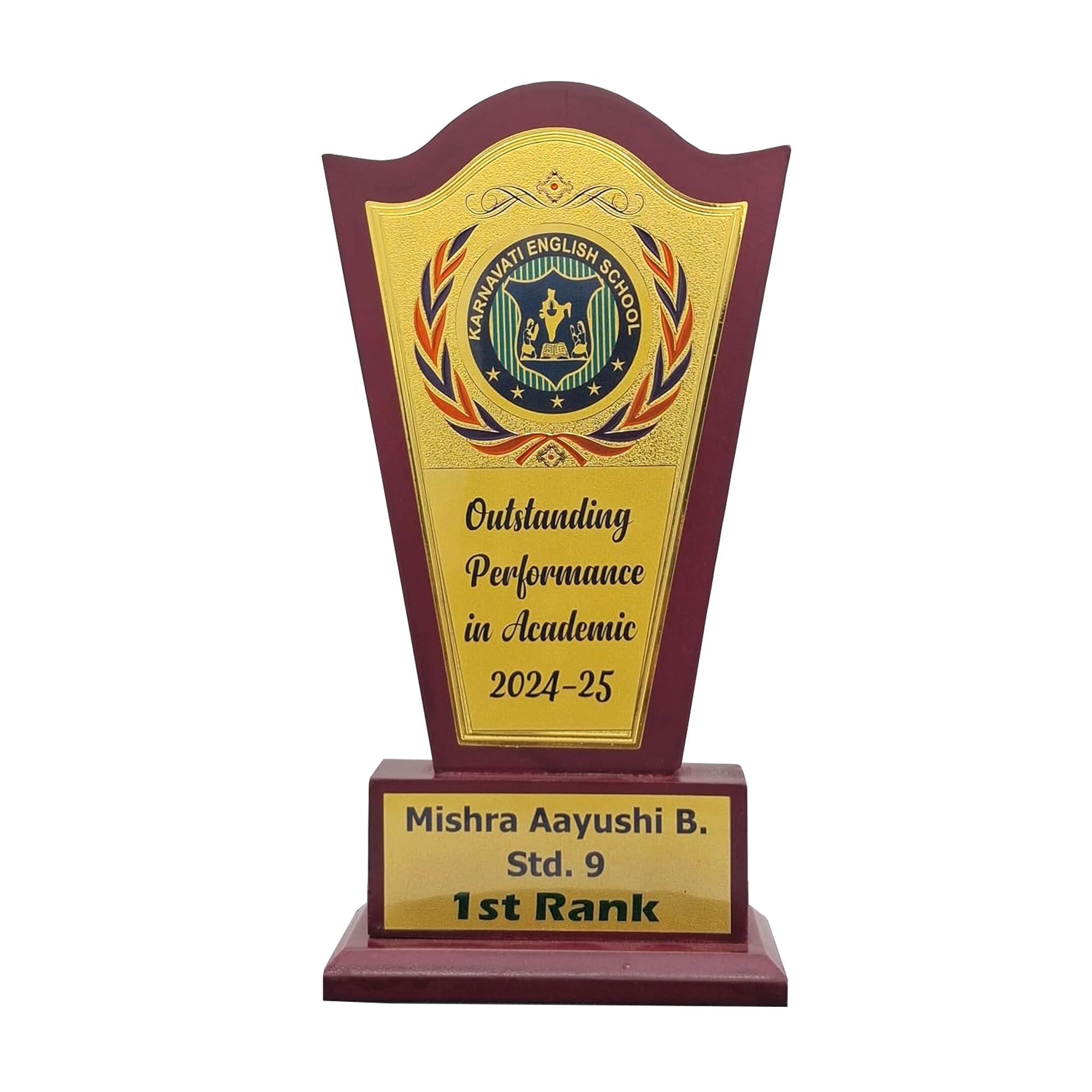 Customized Wooden Trophy Award for Achievement, Personalized with Photo and Message, Appreciation for Employee Teacher Student collegue boss-image-9