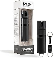 Vista 26 de POM Premium Pepper Spray Keychain, Quick Release Access Flip Top Safety, Police Grade OC Formula with UV Marking Dye, 25 Precision Bursts, 10 Foot