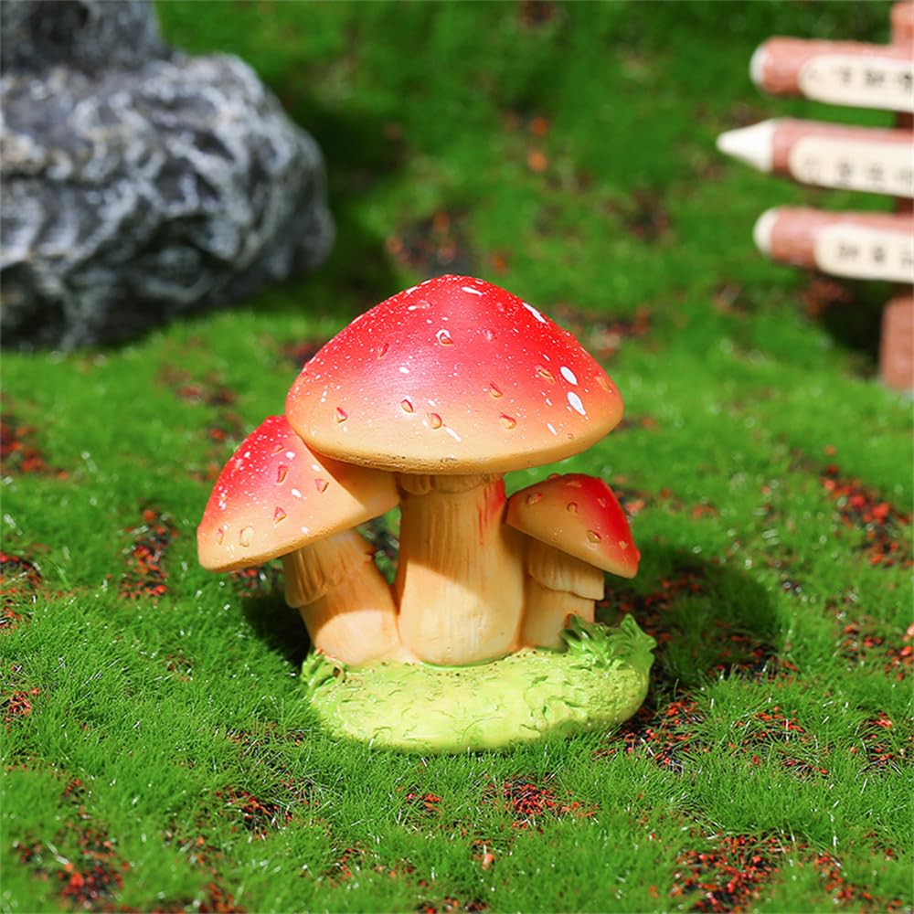 Un set di 4 accessori per il giardino delle fate, una piccola casa a